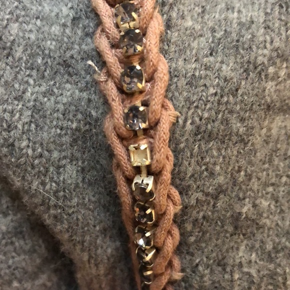 Wool Braid Jewel accent sweater - Picture 5 of 6